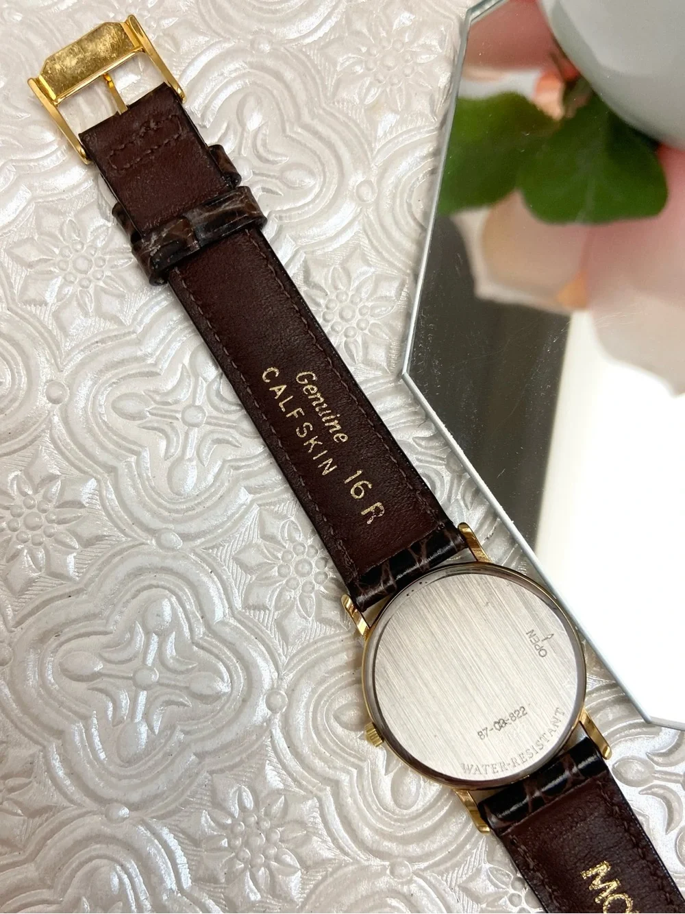Vintage Movado Swiss Made Triple Date Moon Phase Ladies Dress Watch